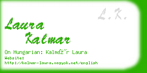 laura kalmar business card